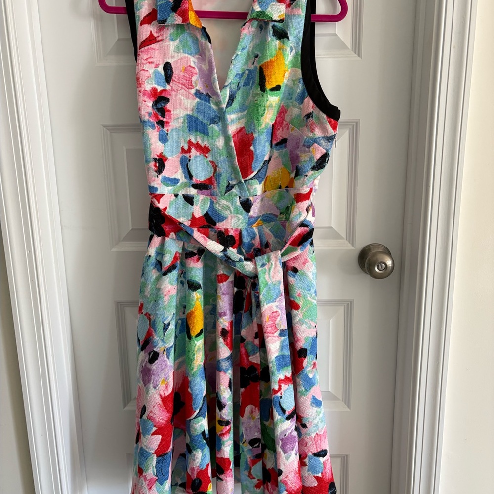Karl Lagerfeld Multicolor Floral Midi Dress